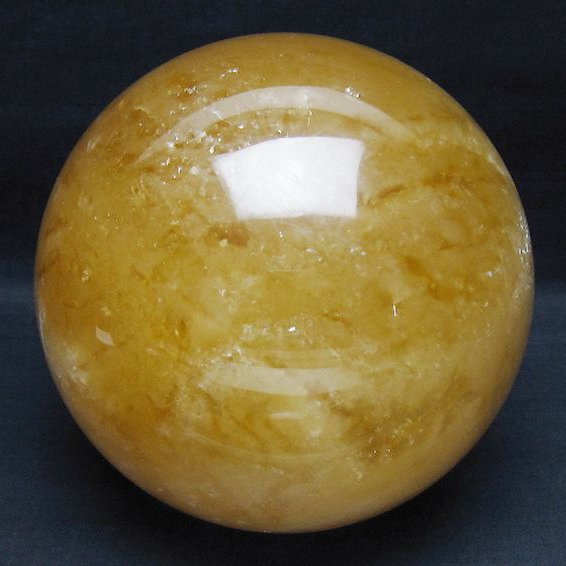 3.9Kg カルサイト 丸玉 145mm [t461-11718]