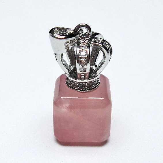 ローズクォーツ ペンダント [T467-3588]