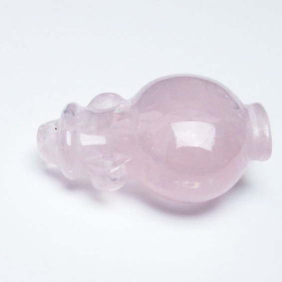 ローズクオーツ 花瓶 置物[T467-3713]