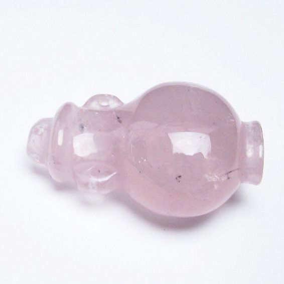 ローズクオーツ 花瓶 置物[T467-3741]