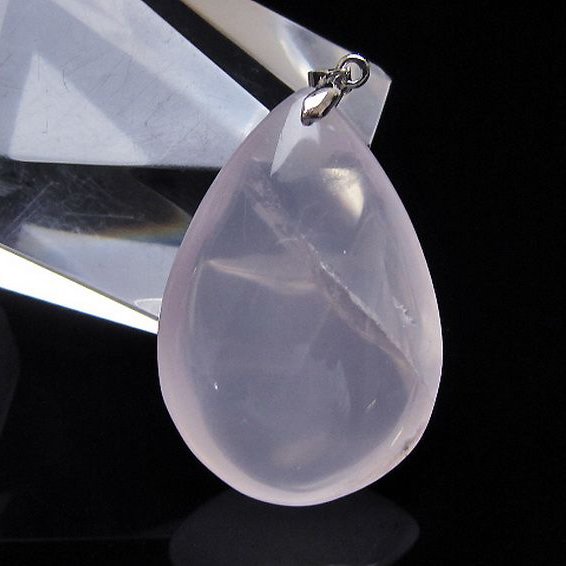 ローズクォーツ ペンダント [T467-3840]
