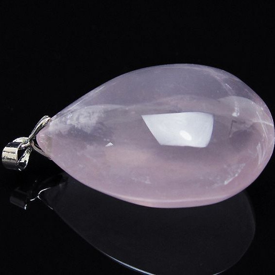 ローズクォーツ ペンダント [T467-3924]