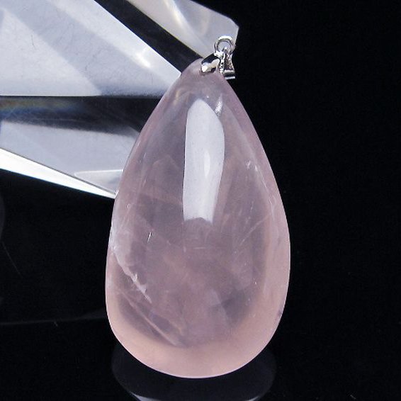 ローズクォーツ ペンダント [T467-3935]