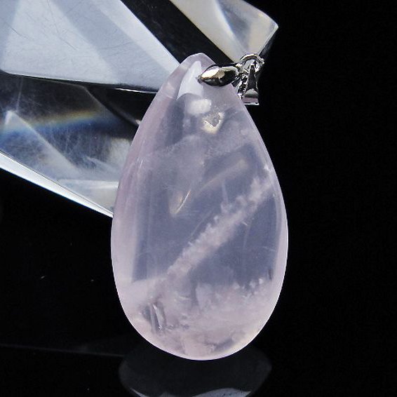 ローズクォーツ ペンダント [T467-3975]
