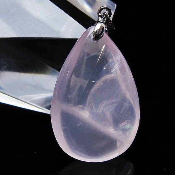 ローズクォーツ ペンダント [T467-4022]
