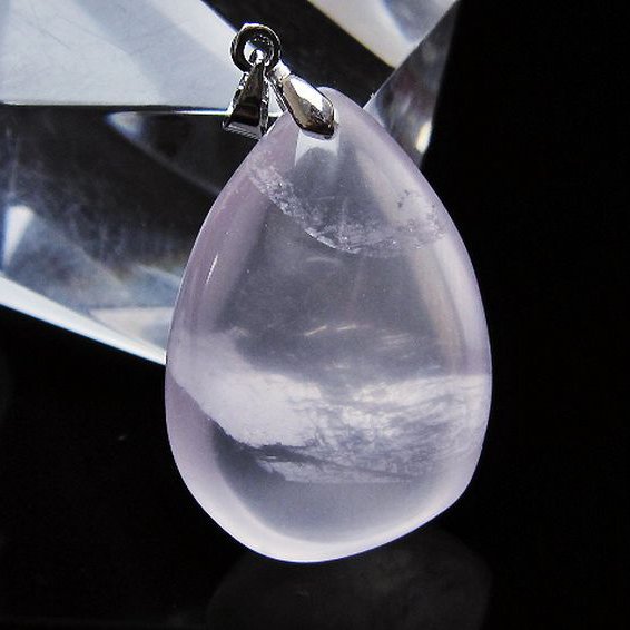 ローズクォーツ ペンダント [T467-4024]