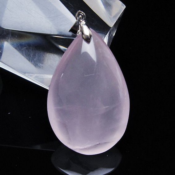 ローズクォーツ ペンダント [T467-4044]