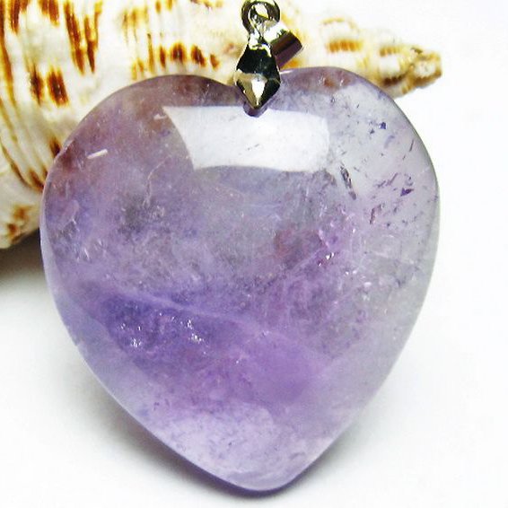 アメジストハート ペンダント [T469-5968]