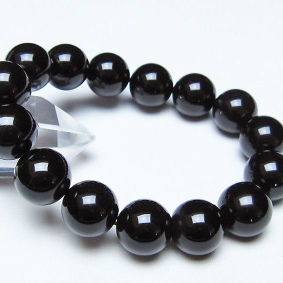 オニキス ブレスレット 14mm [t474-1788]