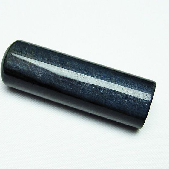 印材　天然石 ブルータイガーアイ※青虎目石 印材 20mm [T48-607]