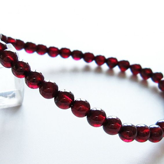 キャンディピンクガーネット ブレスレット 5mm [T483-7317]