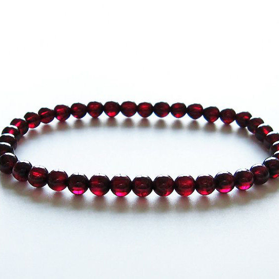 キャンディピンクガーネット ブレスレット 5mm [T483-7335]