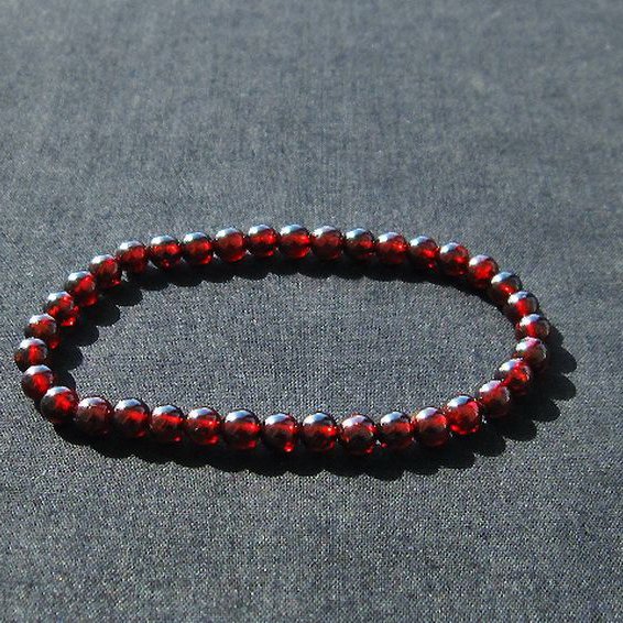 ガーネット ブレスレット 5mm [T483-7515]