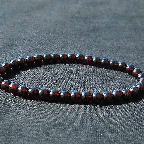ガーネット ブレスレット 5mm [T483-7523]