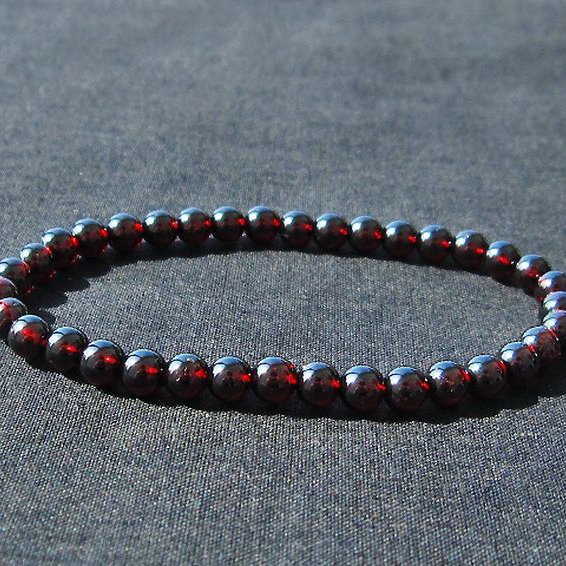 ガーネット ブレスレット  5mm [T483-7533]