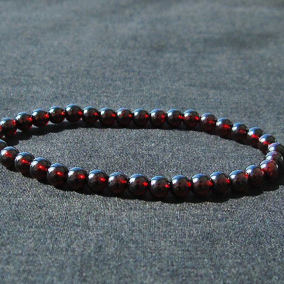 ガーネット ブレスレット  5mm  [T483-7541]