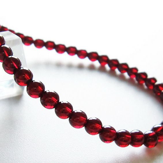 ガーネット ブレスレット 4mm [T483-7584]