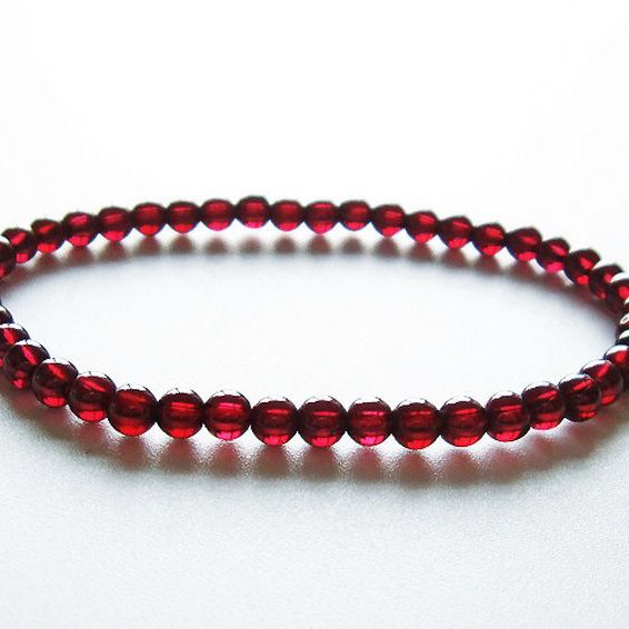 ガーネット ブレスレット  4mm [T483-7596]