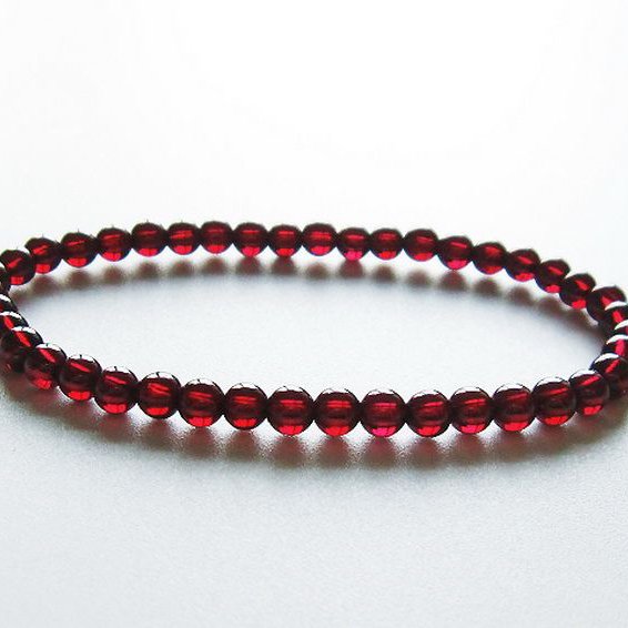 ガーネット ブレスレット 4mm [T483-7667]