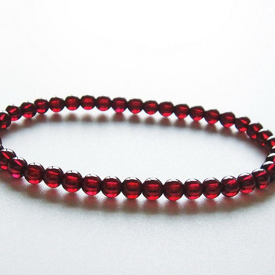 ガーネット ブレスレット 4mm [T483-7676]