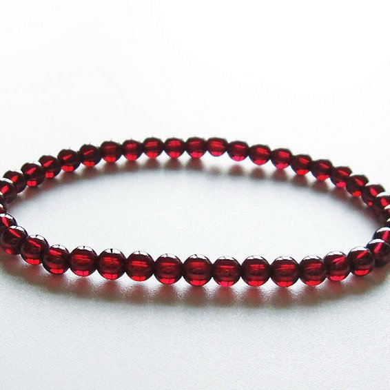 ガーネット ブレスレット 4mm [T483-7677]