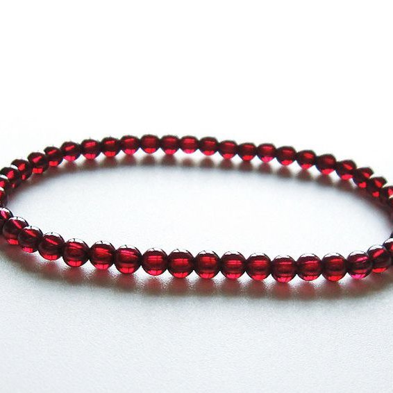 ガーネット ブレスレット  4mm [T483-7707]