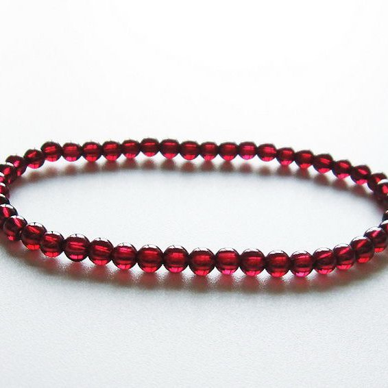ガーネット ブレスレット 4mm [T483-7710]