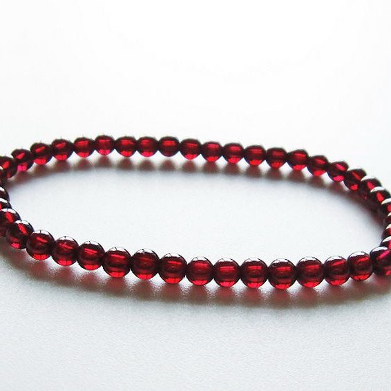 ガーネット ブレスレット 4mm [T483-7717]