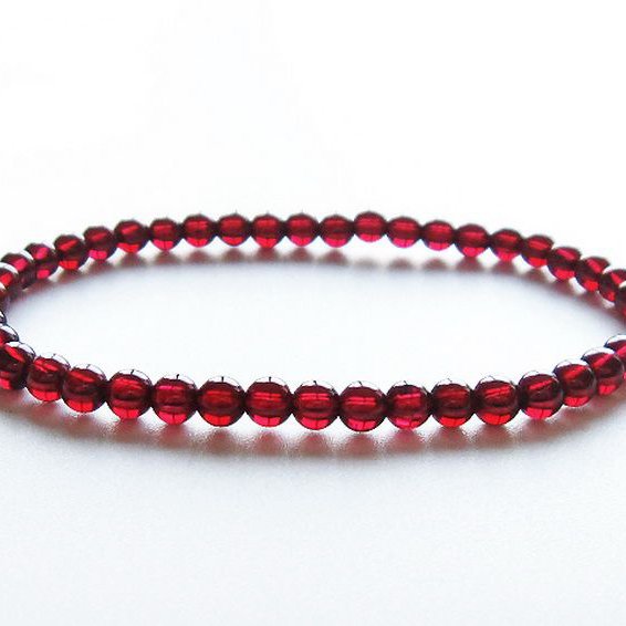 ガーネット ブレスレット 4mm [T483-7837]