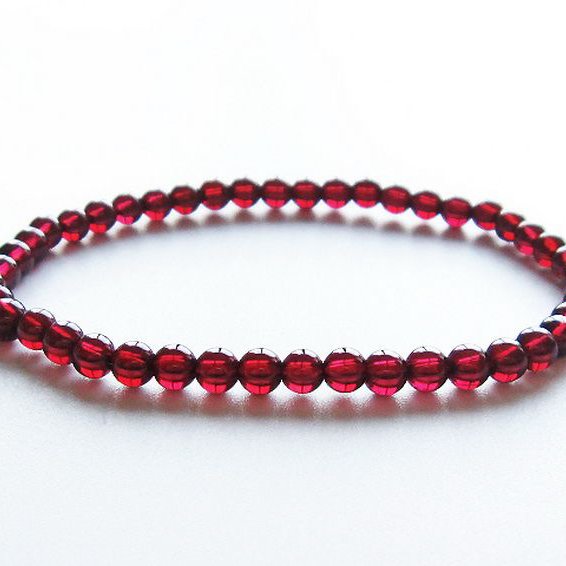 ガーネット ブレスレット 4mm [T483-7840]