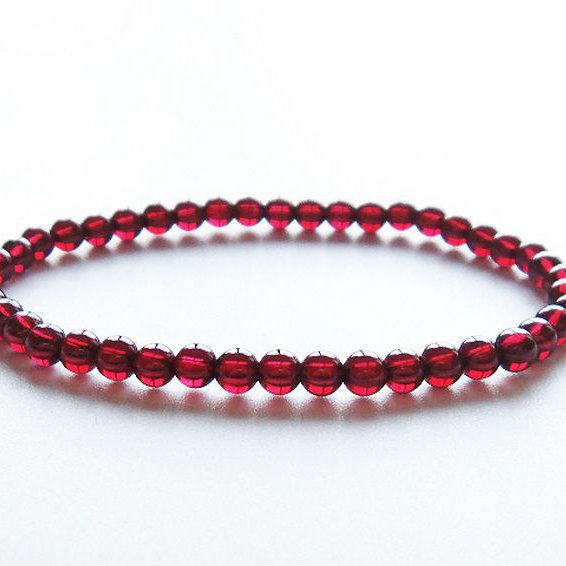 ガーネット ブレスレット 4mm [T483-7841]