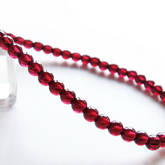 ガーネット ブレスレット 4mm [T483-7852]