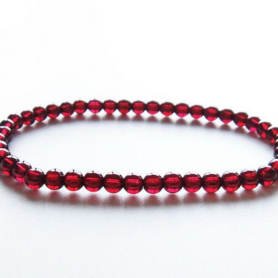 ガーネット ブレスレット 4mm [T483-7853]