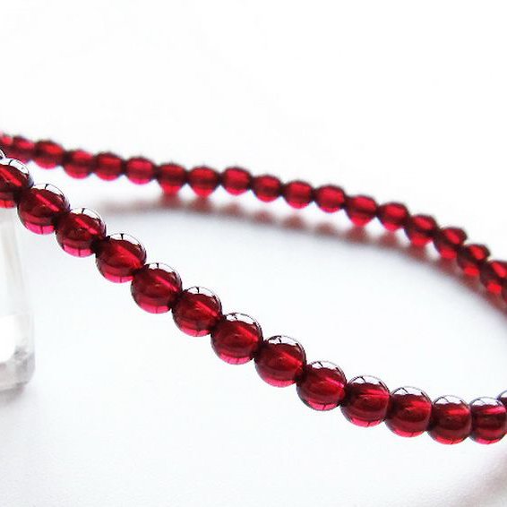 キャンディピンクガーネット ブレスレット 4mm [T483-7861]