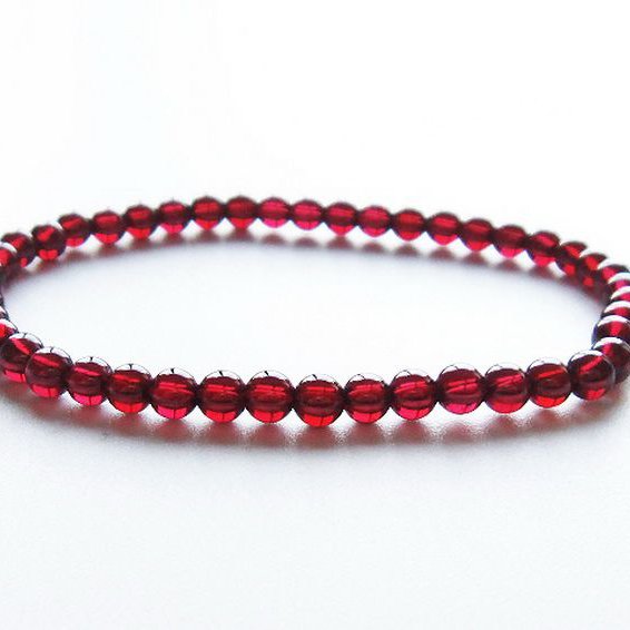 ガーネット ブレスレット 4mm [T483-7864]