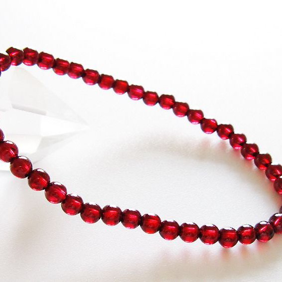 キャンディピンクガーネット ブレスレット 4mm [t483-7887]