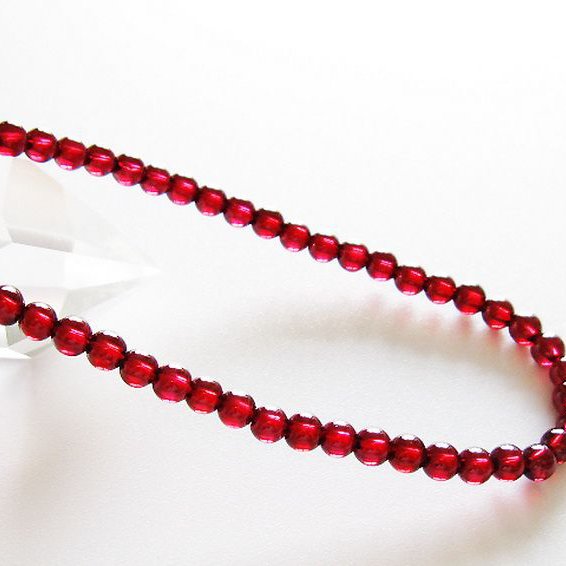 キャンディピンクガーネット ブレスレット 4mm [t483-7909]