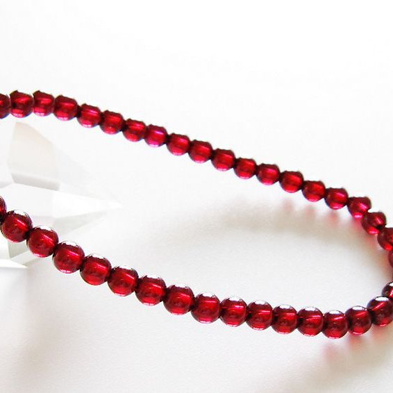 キャンディピンクガーネット ブレスレット 4mm [t483-7957]