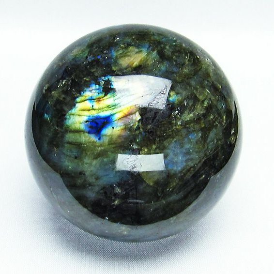 ラブラドライト 丸玉 76mm [T484-1855]