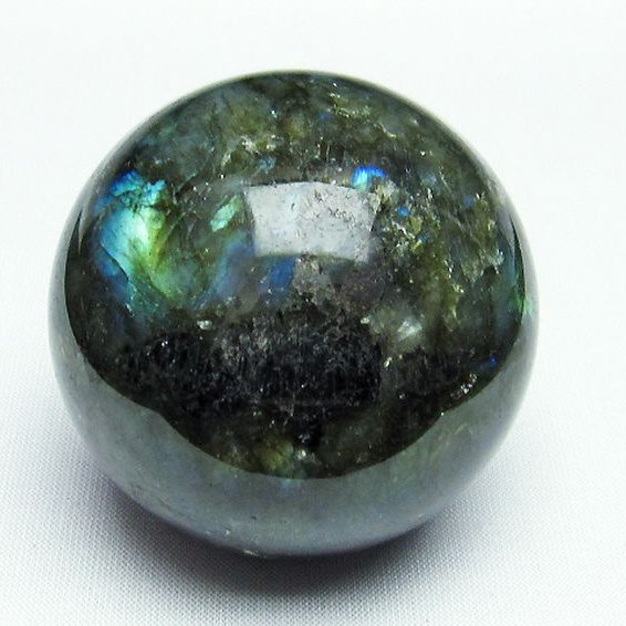 ラブラドライト 丸玉 57mm [T484-2156]