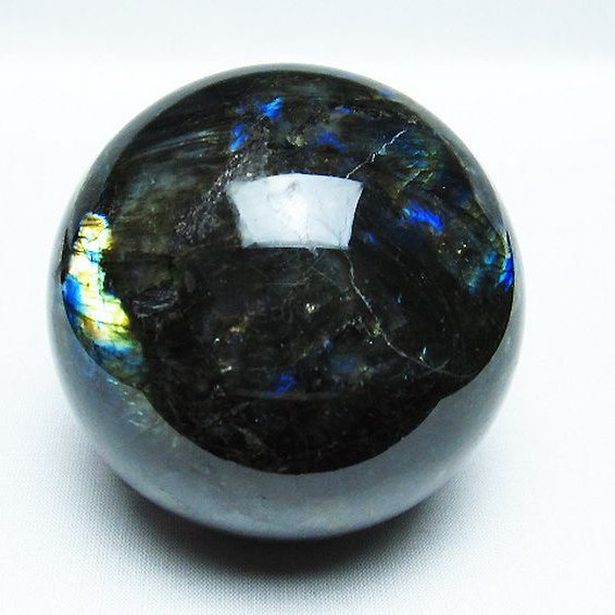ラブラドライト 丸玉 77mm [T484-2331]