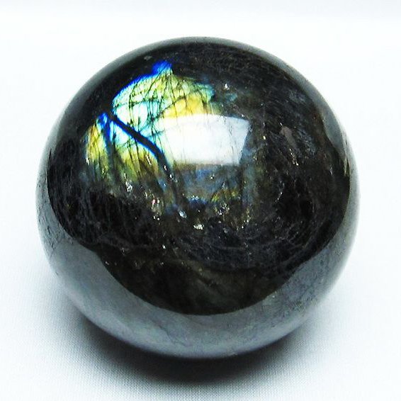 ラブラドライト　丸玉　大 ラブラドライト 丸玉 80mm [T484-2353]