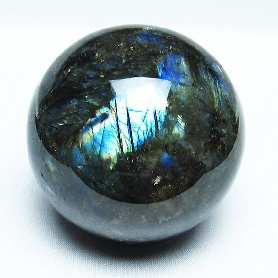 ラブラドライト 丸玉 77mm [T484-2441]