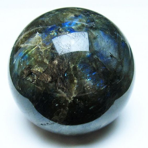 ラブラドライト 丸玉 68mm [t484-2507]