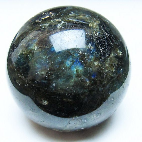 ラブラドライト 丸玉 66mm [T484-2518]