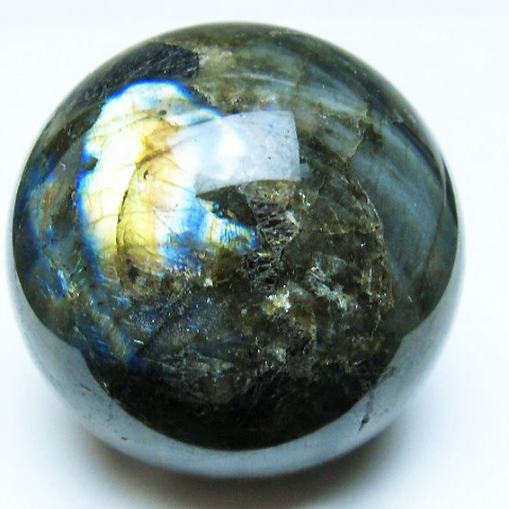 ラブラドライト 丸玉 67mm [T484-2561]