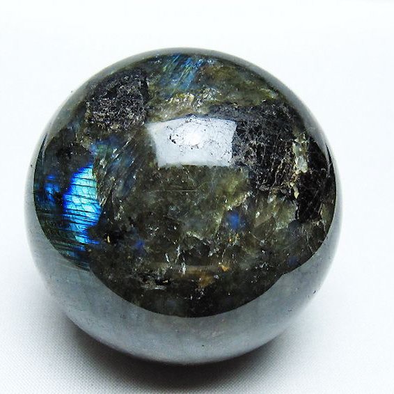 ラブラドライト 丸玉 65mm [T484-2642]