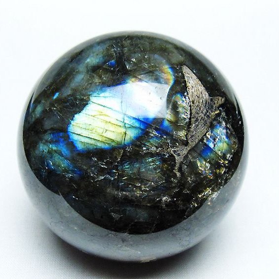 ラブラドライト 丸玉 66mm [T484-2647]