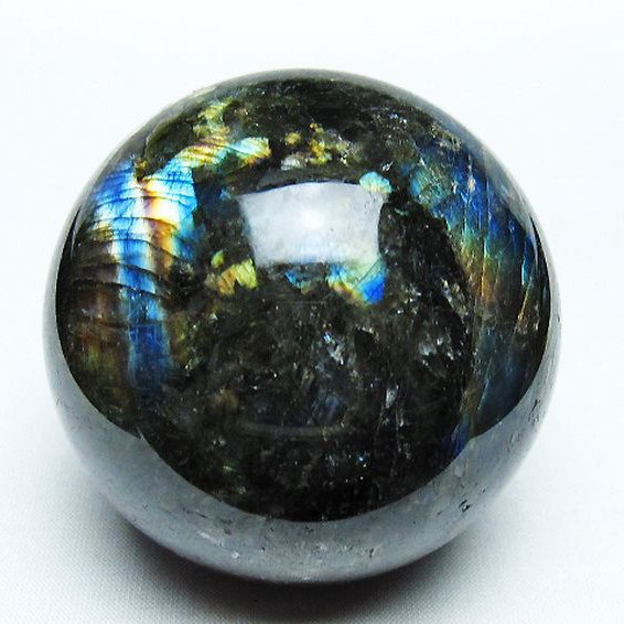 ラブラドライト 丸玉 68mm [T484-2660]