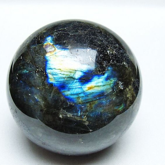 ラブラドライト 丸玉 72mm [T484-2709]